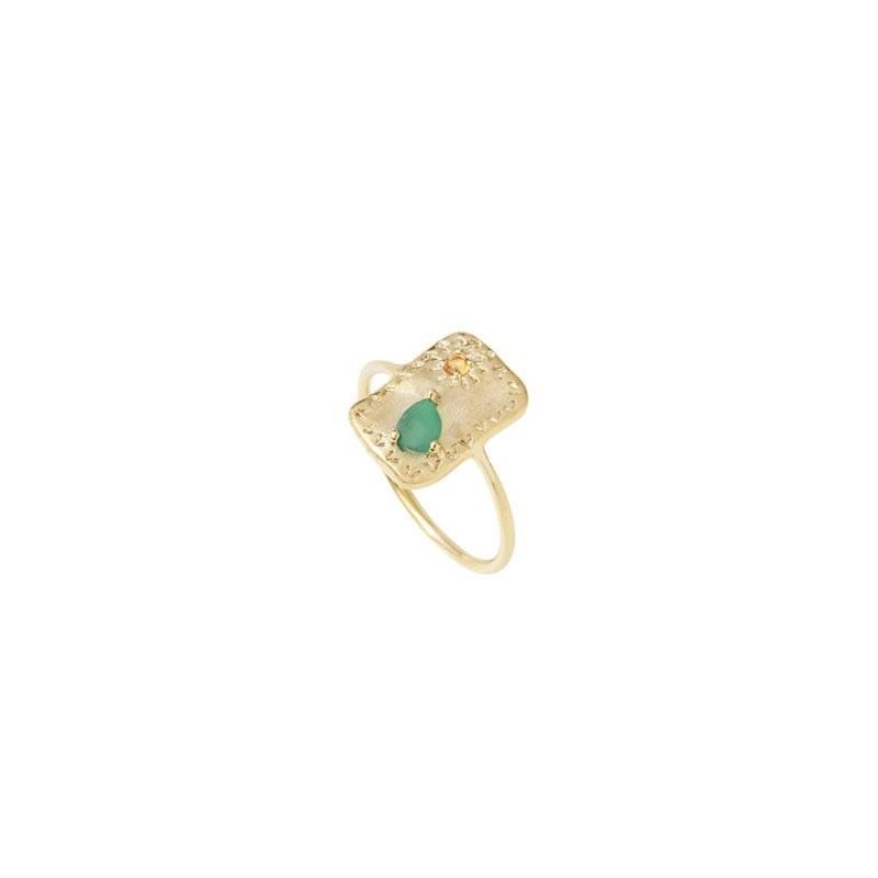 Stunning Vintage Gold Geometric Zircon Inlay Ring For Women Perfect For Stacking And Fashionable Everyday Wear