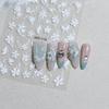 Nail Adhesive Nail Charm Nail Art Accessories Laser Flower Nail Sticker Nail Art Decoration Relief 3D Sticker