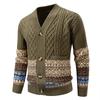 Autumn Winter 2025 Cardigan Sweaters for Men Jumper Warm Sueter Masculino Vintage Christmas Man Luxury Knitted Sweater Coats 4XL
