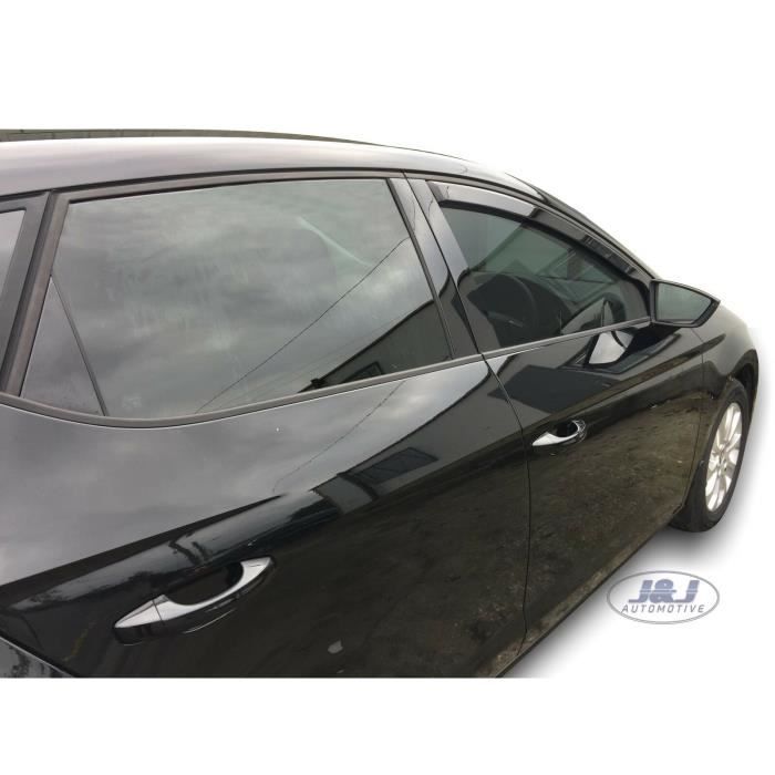 J&J AUTOMOTIVE | Heko Air Deflectors Wind Deflectors For Seat Leon 3 St 5P. Berlina 2012-2020