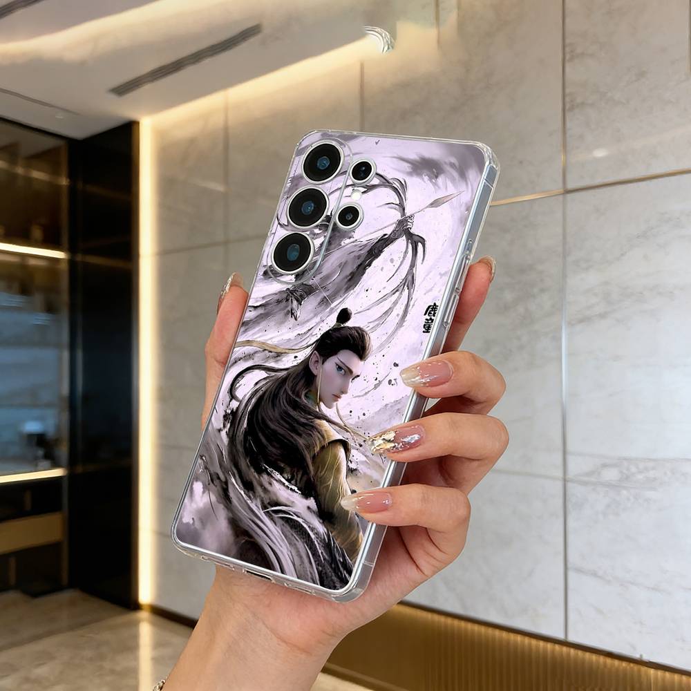 N-Z-Ne-zha Hot anime Clear Phone Case for Samsung S25, S24, S21, S22, S23, S30, Ultra, S20, Plus, FE, Lite
