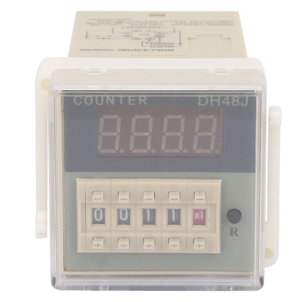 O111ROM DH48J 8 LCD Digital Electronic Counter 8 Pins Delay Time Relay 0 999900(12VAC DC)