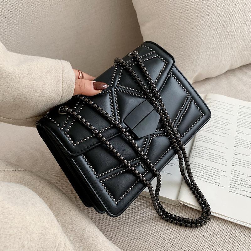 Damentasche Mode koreanische Version der Kette einzelne Umhängetasche Umhängetasche PU kleine quadratische Tasche