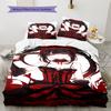 Kurumi Muster Bettwäsche, Steppbett Set Steppbettbezug Kissenbezug Zuhause Geburtstagsgeschenk (1 Bettbezug + 2 Kissenbezüge, ohne Füllung)