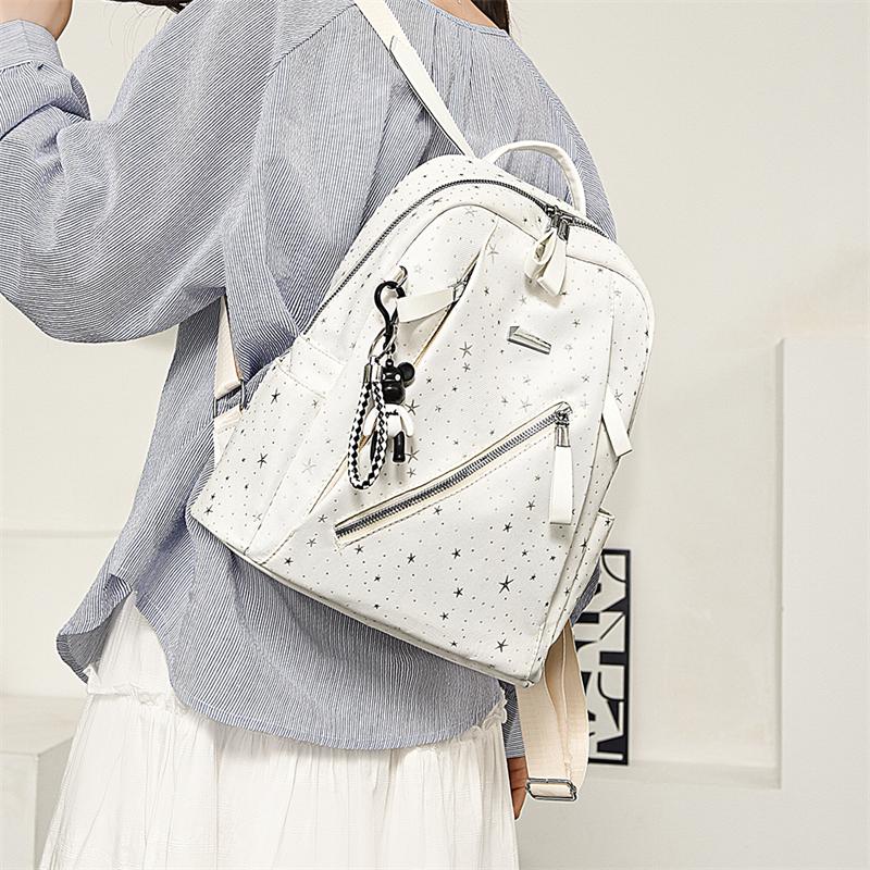 Star Backpack Women's Lightweight Oxford Backpack Student Schoolbag
