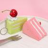 PU Dessert Pinch Toy Slow Rebound Fidget Toy New Triangle Cake Squeeze Toys  Key Decoration