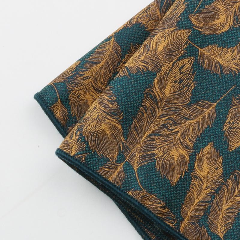 2024 Dress Business Wedding Suit Pocket Small Silk Square Towel Striped Breast Towel Handkerchief Banquet Gift Box