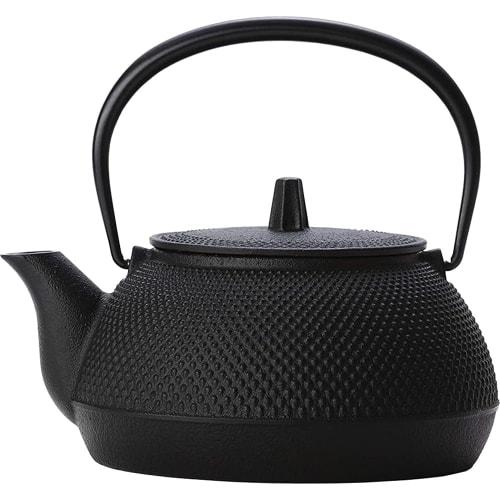 Iwachu Iron Kettle, Black Finish, 0.65L, Iron Kettle/Teapot, 5-Type New Arare, Induction Compatible, 12822