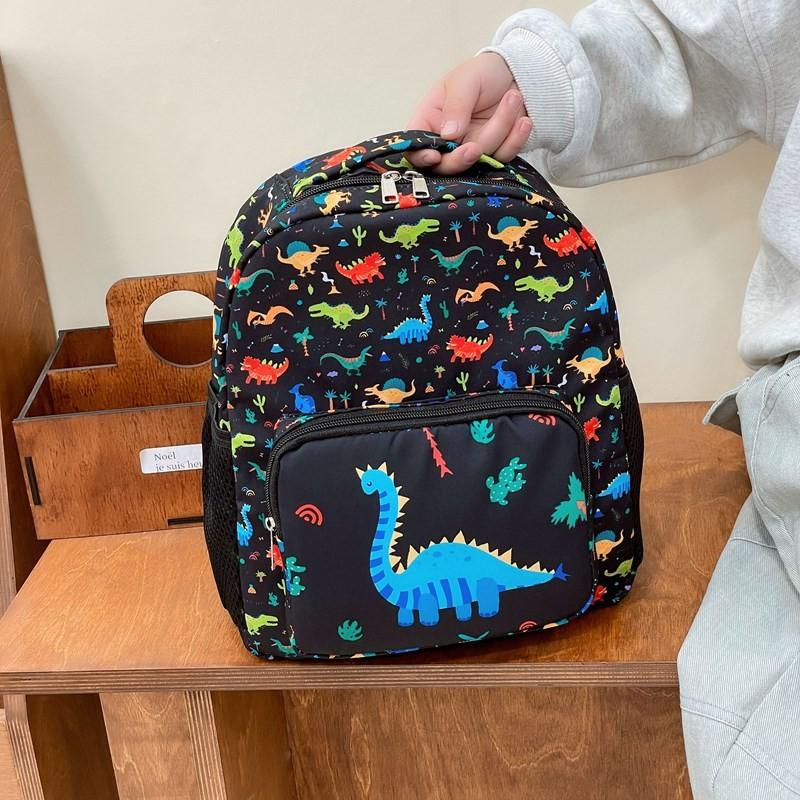 Backpack Large Capacity Cartoon Dinosaur Forklift Simple Schoolbag Girls Boys