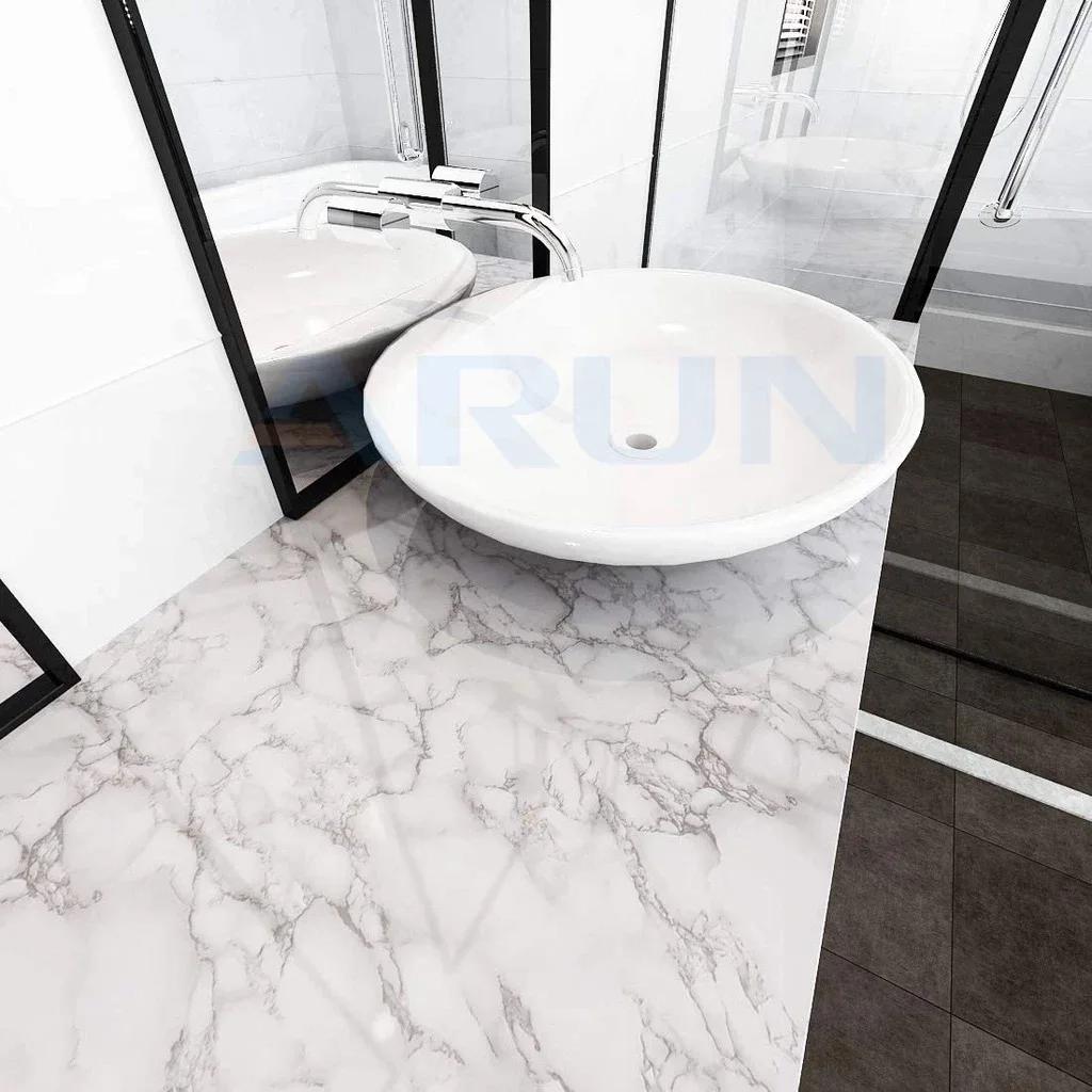 New Kitchen Oilproof Waterproof Self-Adhesive Wallpaper Countertop Stove Protection Film Table Cabinet Renovation Marble Sticker