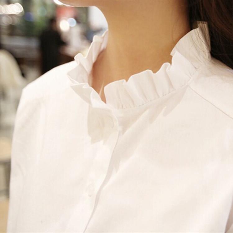 2025 Korean Fashion Women's Slim Long-Sleeved Shirt: Versatile Spring/Fall Top for Female Students