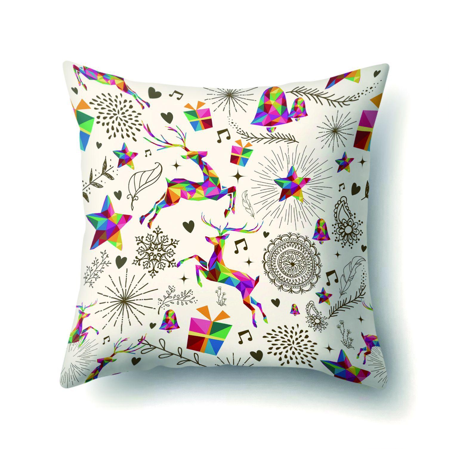 

Рождественские и новогодние подарочные наволочки, офисные наволочки, наволочки для гостиной, поясные наволочки 40x40cm