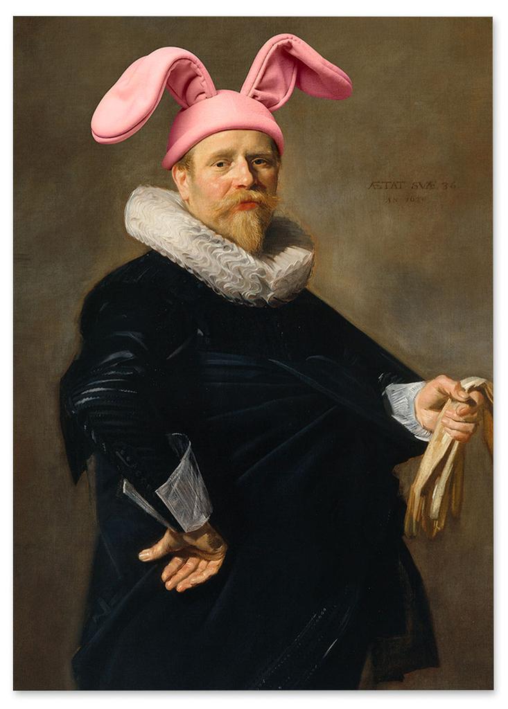 Obraz na płótnie portret królik uszy