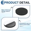 uxcell Vibration Damping Pads for 5mm EVA High Hardness Cushioning Black Speakers, 50mm, 8-Pack, Height, Vibration-Absorbing Rubber, Foam, 60,