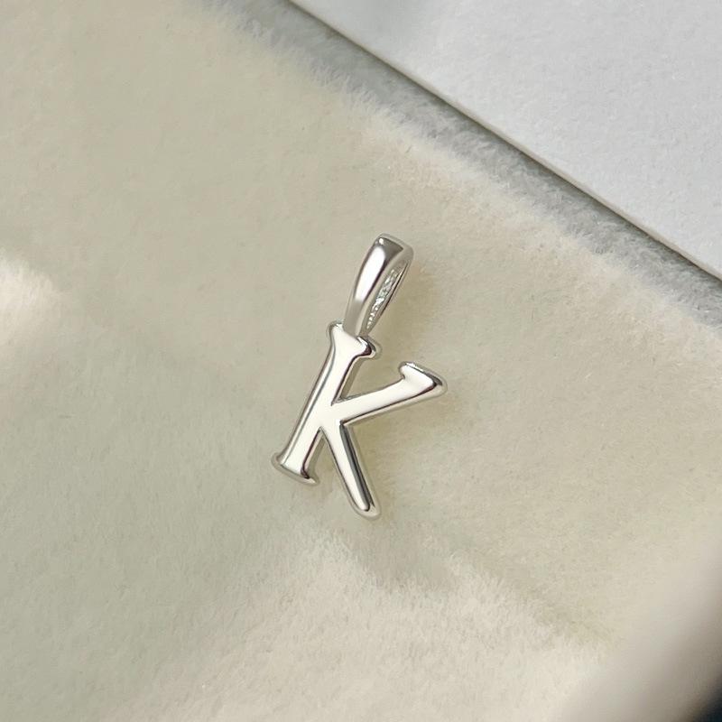 

Персонализированное ожерелье с инициалом из стерлингового серебра 925 пробы - Женская цепочка на ключицу с алфавитным кулоном, ювелирный тренд