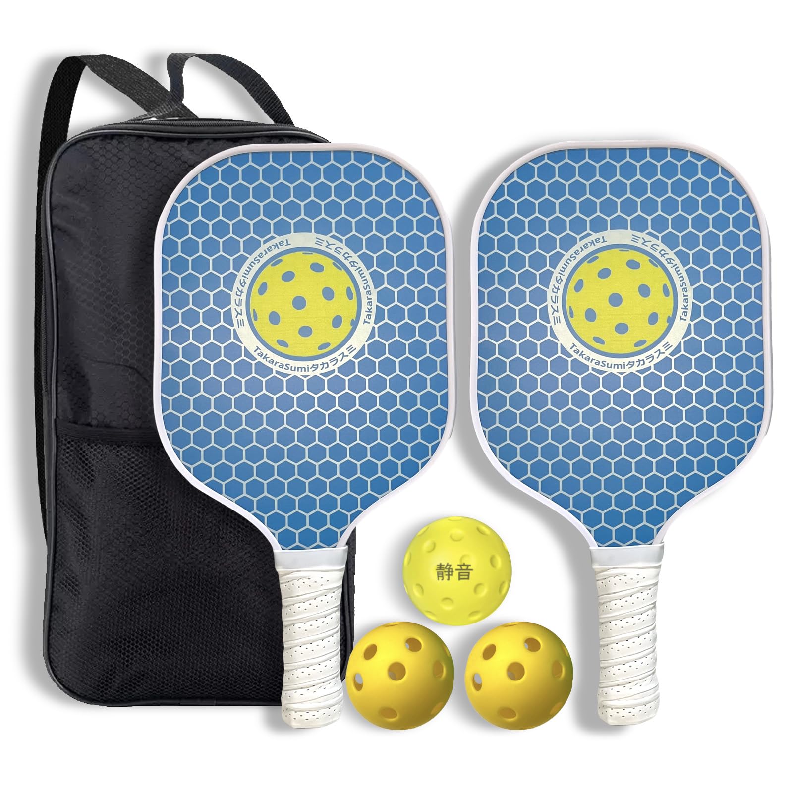 

Ракетка для пиклбола TakaraSumi Сверхлегкая Для веселья в помещении и на открытом воздухе с семьей и Профессиональный пиклбол Также можно использовать для и Пиклбол