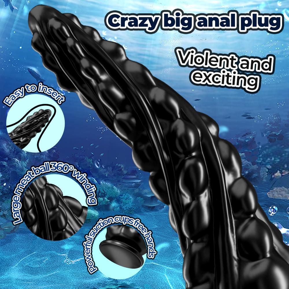 Twisted Beads Anal Plug, Smooth, Soft for Anal/Vaginal Play, Easy - Clean Design with Two Sizes for Beginners & Pros