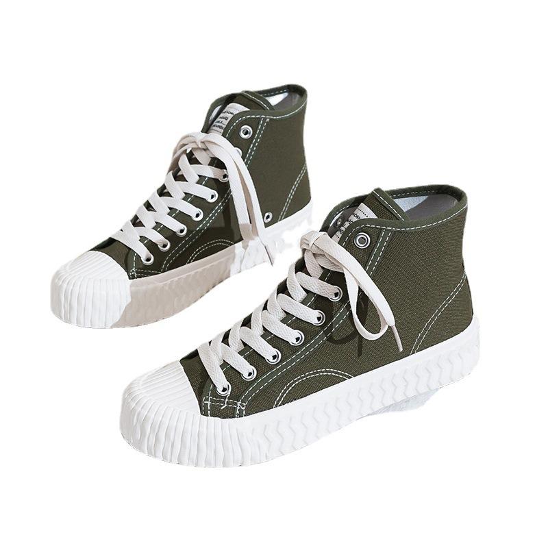 Весенние новые высокие парусиновые туфли Schoolgirl Biscuits 1970Sins Trend Board Shoes — фото 6