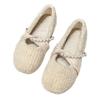 Flat-soled Fluffy Shoes, New Autumn and Winter Outer Wear Cotton Shoes, Warm and Velvet Beanie Shoes, Single Shoes