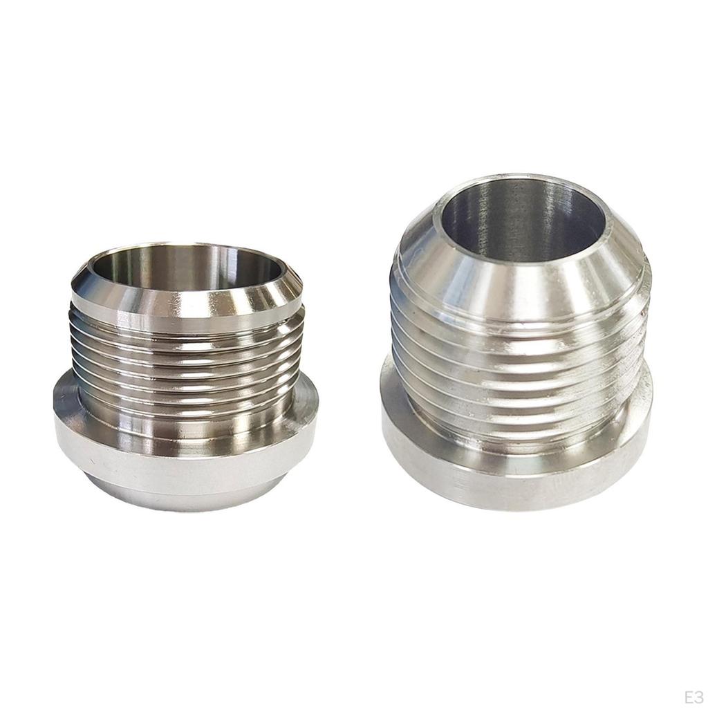 Male Billet Stainless Steel Weld on Fitting Mounting Hardware Replaces Professional Assembly