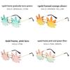 Summer Unisex Frameless Sunglasses With Metal Frame And Uv400 Protection For Outings