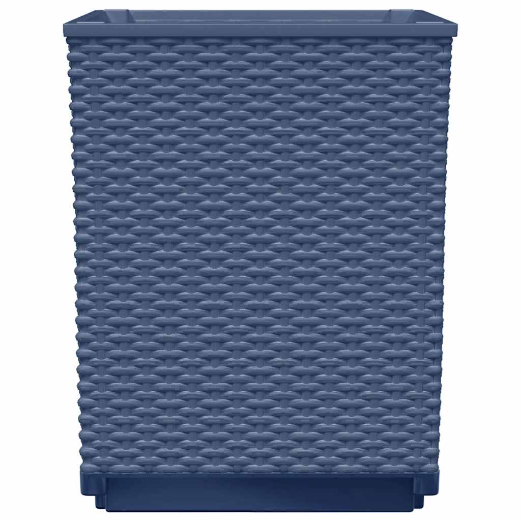 vidaXL Pflanzkübel 2 Stk. Blaugrau 30x30x37 cm Polypropylen