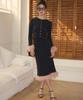 Salon De Yon Fur Trimming Skirt_ Black