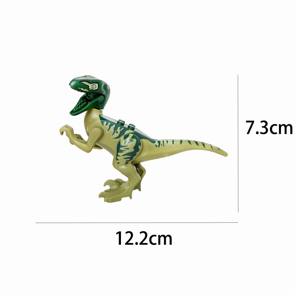 Jurassic Dinosaurier DIY Bausteine Velociraptor Velociraptor Rex Tyrannosaurus Pterosaurier Dilophosaurus Zubehör Steine Spielzeug