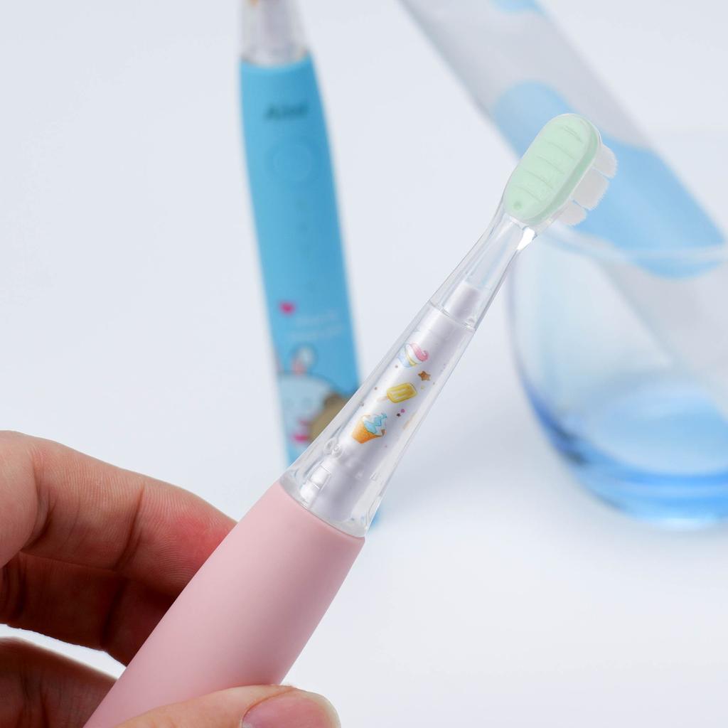 Children's electric toothbrush ultrasonic intelligent type-c rechargeable DuPont Soft bristles sensitive baby 3-12 years old