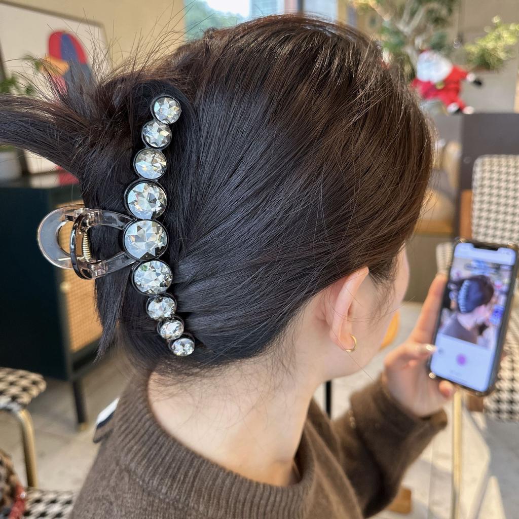 Duże Kryształowe Damskie Klamry do Włosów Krab Spinki do Włosów Kryształowe Klipsy do Włosów Wsuwki Kucyk Dziewczęce Akcesoria do Włosów Ozdoby Klamra do Włosów