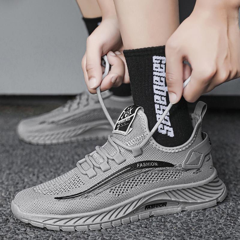 Men's Shoes Summer New  Hollow Mesh Mesh Thin Breathable Anti-odor Sports Soft Sole Men's Casual Fashion Shoes