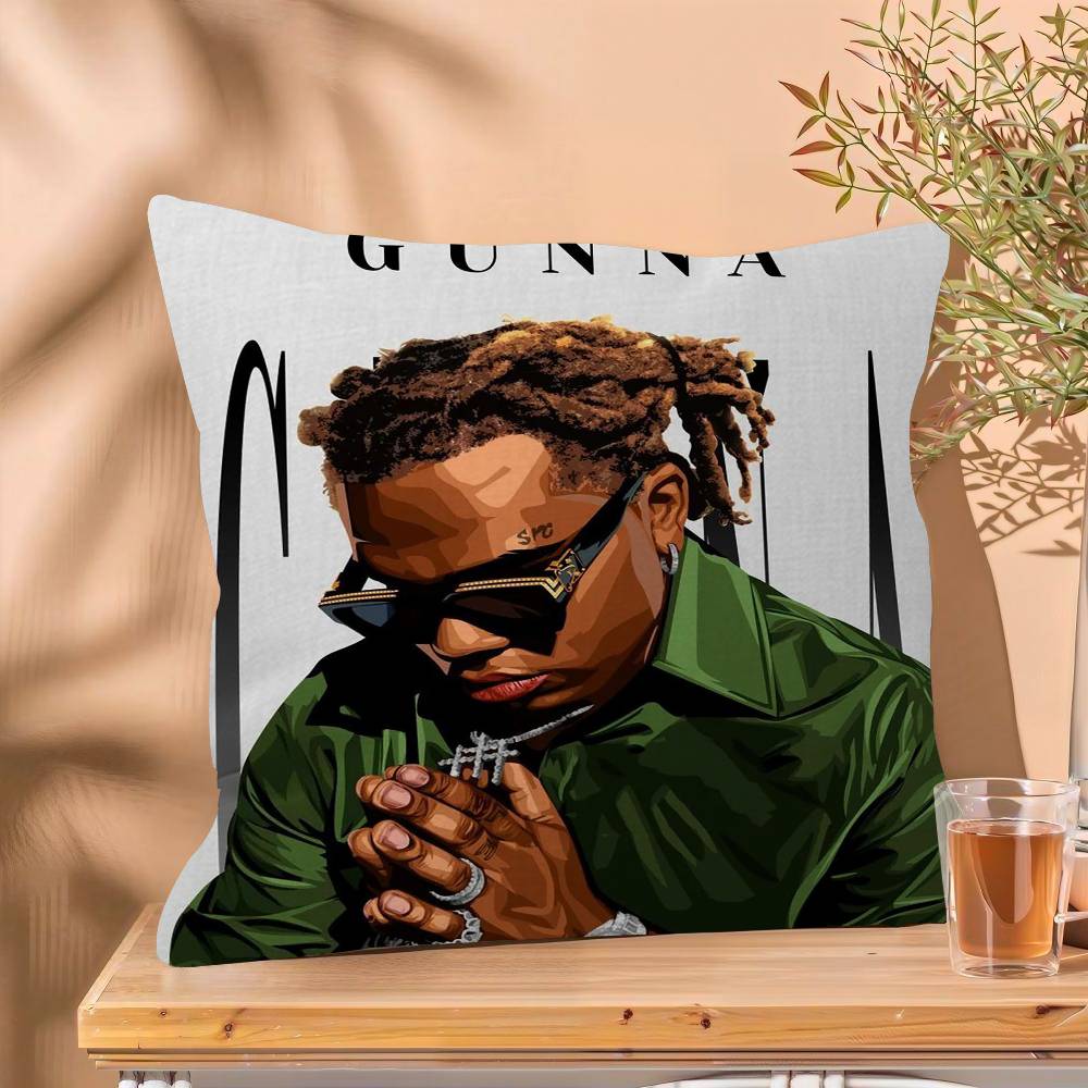 Rapper Singer GGunna album Cushion Cover x Polyester Sofa Cushions Decorative Throw Pillows Home Decoration Pillowcover
