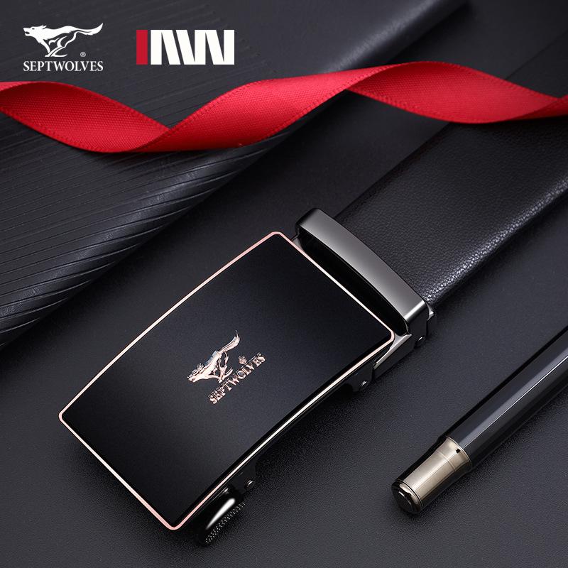 Новый Новый Мужской Ремень Премиум Автоматическая Пряжка Коровья Кожа Подарочный Ремень 110cm