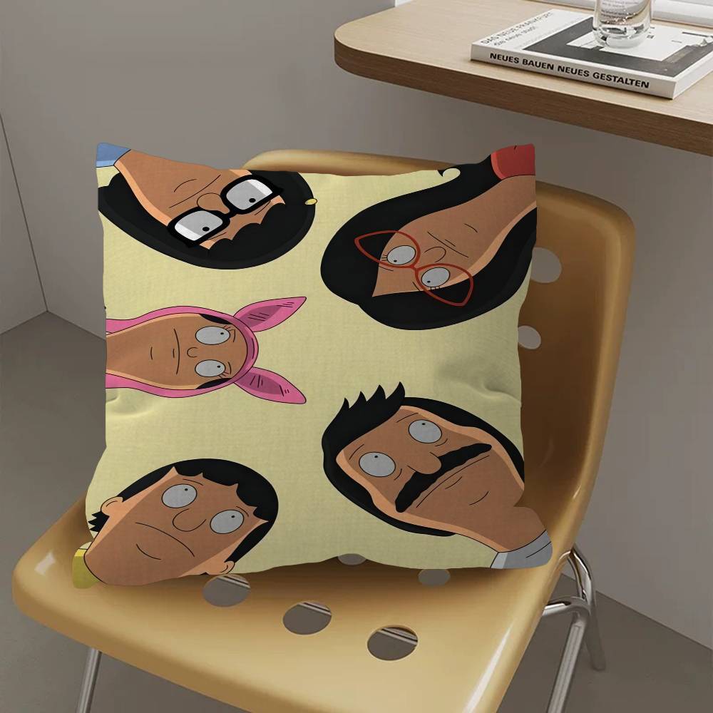 Cartoon B-Bobs B-Burgers Pillow Gifts Home Office Furnishings Bedroom Sofa Car Cushion Cover case 45x45cm