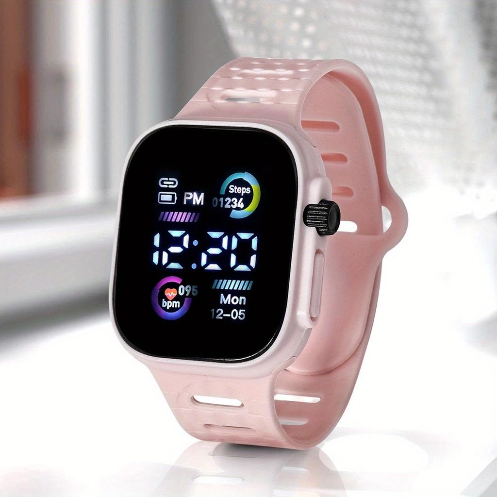 1PACK Cool Fashion Watch Men's and Women's Sports Heart Rate Unicorn Student Electronic Watch
