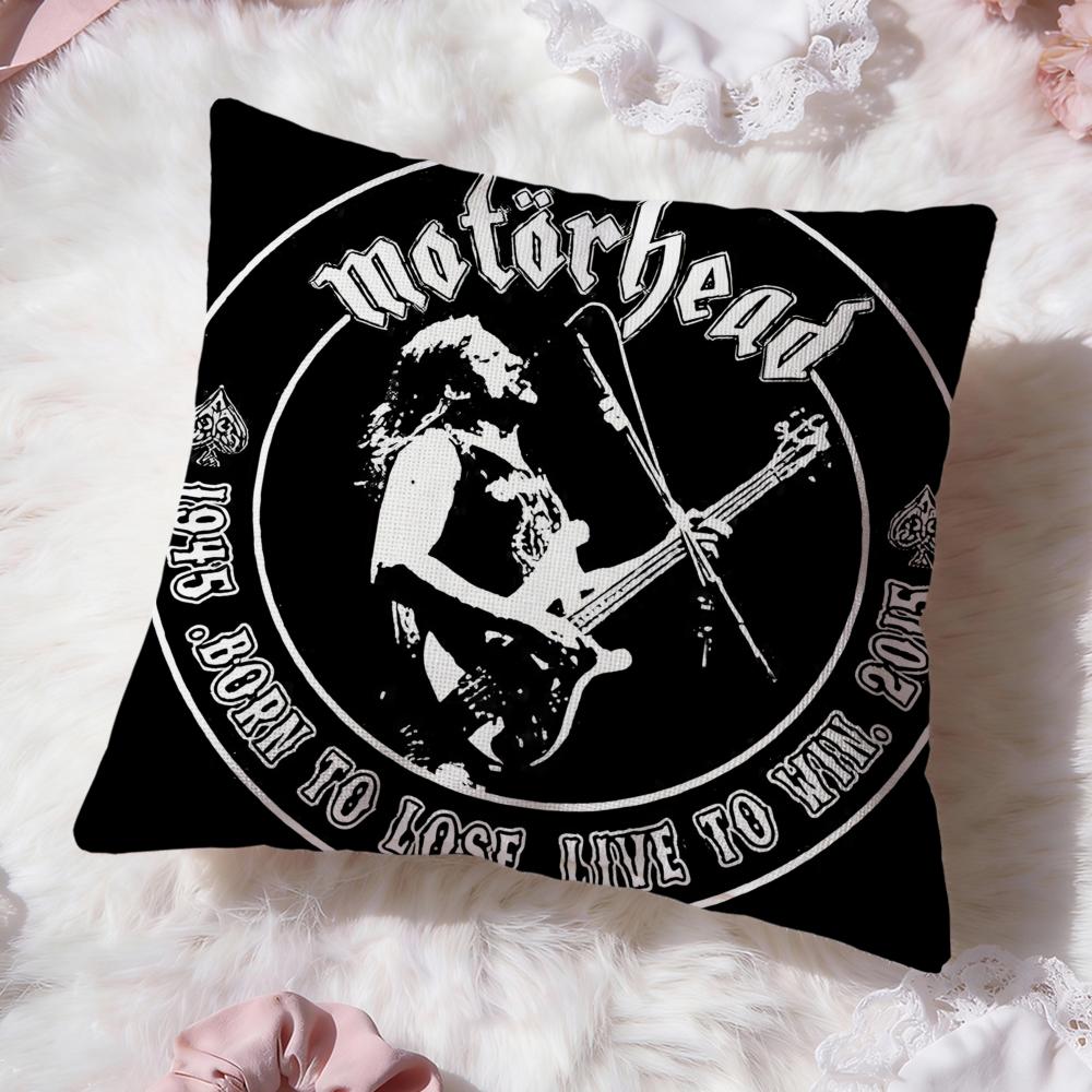 Band Cool Motorheads Cushion Cover Premium Comfort Reversible Pillow Cove -Two In One Design for Any Room & Car Interior