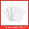 10Pcs Rewritable Printable NFC216 RFID Cards 13.56MHZ Blank PVC for Gym Club Membership Access Control