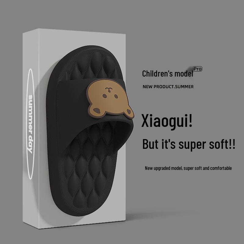 2025 New Kids' Non-Slip Bathroom Slippers, Soft Sole, Summer Indoor Shoes for Boys and Girls