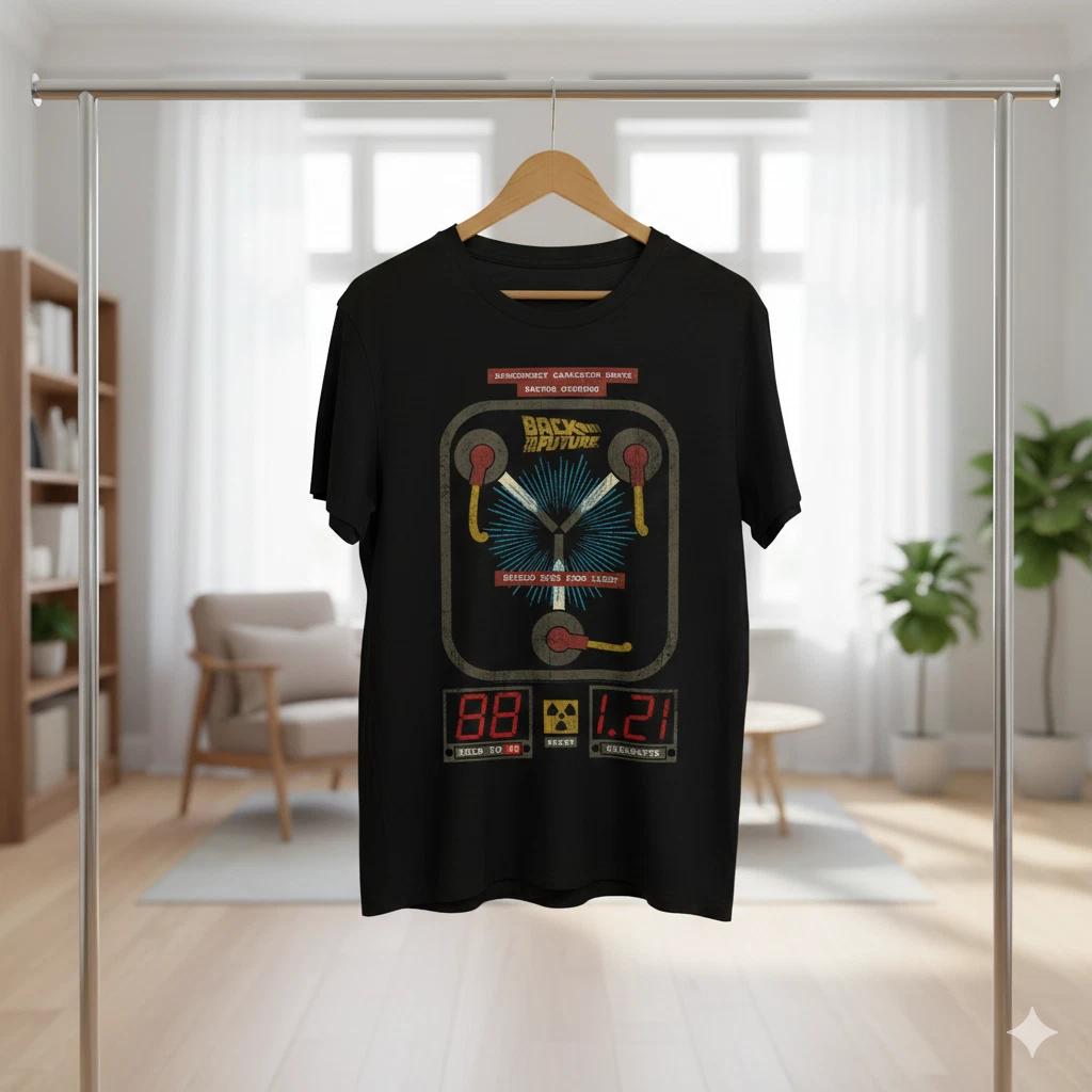 Unisex Adult Retro Movie Back to the Future Flux Capacitor Graphic ... XXXL