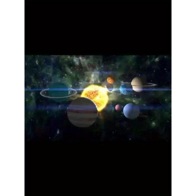 1PC Adjustable Planet Bracelet - Solar System Astronomy Ornament with Star of David and Black Beads Symbolizing Outer Space