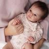 BZDOLL 45 CM 18inch Cloth Body Sweet Reborn Baby Doll Toy For Girl Lifelike Handmade Birthday Gift Newborn Babies Girl Play House Dress Up Doll