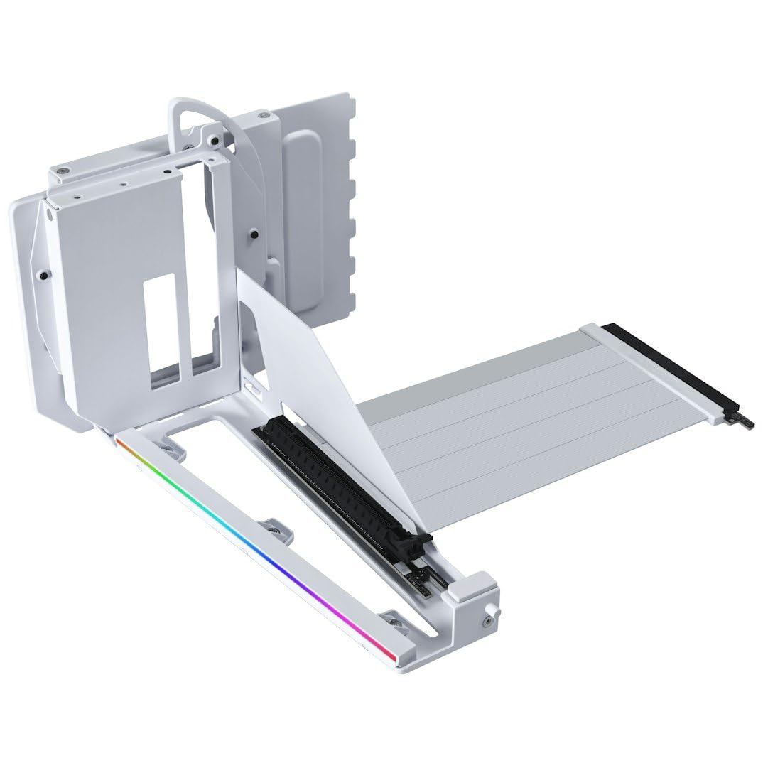 

LIANLI PCIe Compatible Vertical GPU Bracket Official Japanese Distributor 5.0 Multi-Directional Kit, White, білий