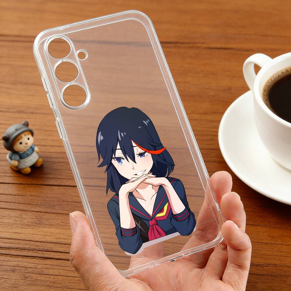 Anime R-Ryuko M-Matoi phone Case For Samsung S25,24,21,22,23,30,Ultra,20,Plus,Fe,Lite,Note Transparent Cover