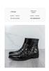 Men's Autumn Shiny Pointed Toe High-Top Chelsea Leather Boots - British Style, Formal or Casual.