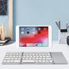 Foldable Bluetooth-Compatible Keyboard with Touchpad Rechargeable Wireless Folding Keyboard Tri-Folding for Android/IOS/Win/HMS