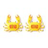 ZA Summer Vacation Atmosphere Alloy Dripping Oil Crab Stud Earrings Travel Vitality Versatile Ocean Style Woman