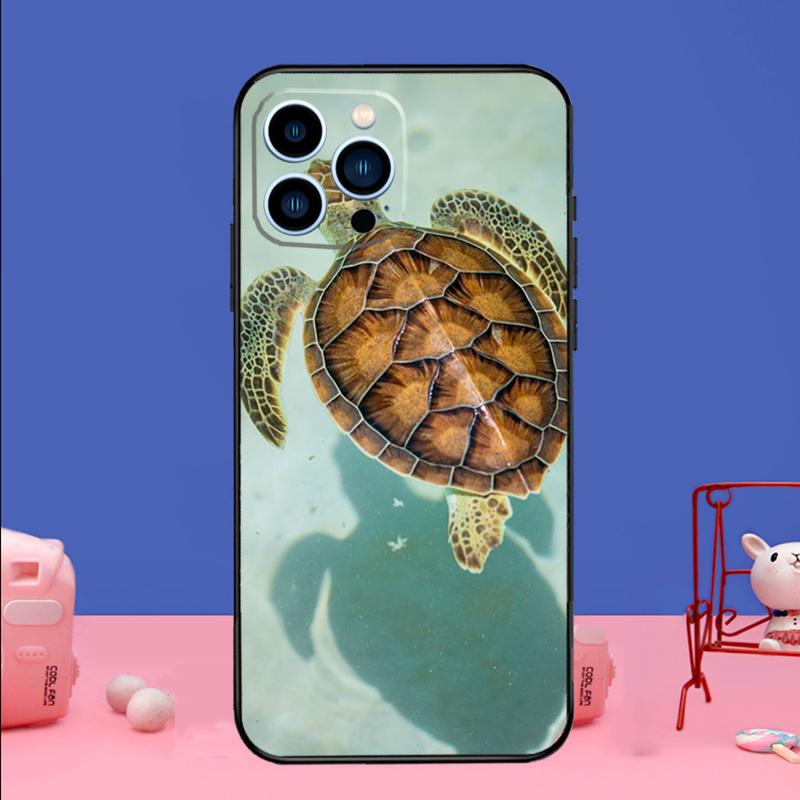 

warming green turtles Phone Case For iPhone 16 15 14 13 12 11 17 Pro Max Plus 12 13 mini 16e 17 Air Bumper Cover iPhone 13 mini