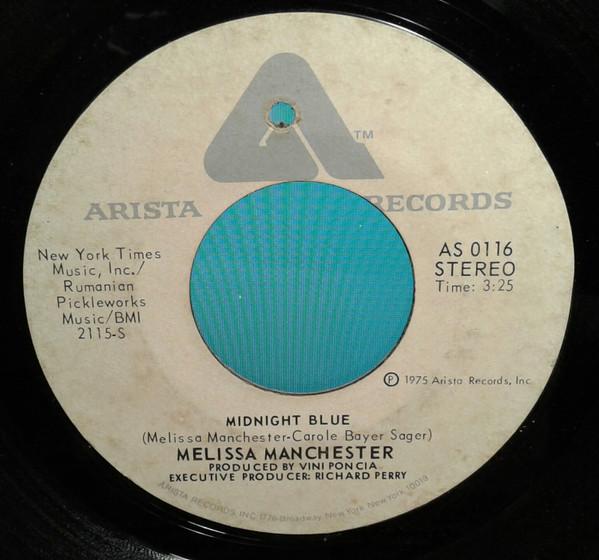 7inch Record MELISSA MANCHESTER Midnight Blue I Got Eyes AS0116 Arista 1975 US Rock Used