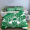 Hibernian FC Green Bedding Set Bedding Duvet Cover Set Duvet Cover Pillowcases (1 * Duvet Cover 2 * Pillowcases, Without Duvet Insert)