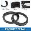 A ABSOPRO 66.1mm To 58.6mm Wheel Hub Centric Ring Black Polycarbonate Wheel Center Shaft Shock Absorption Hub Ring 4pcs